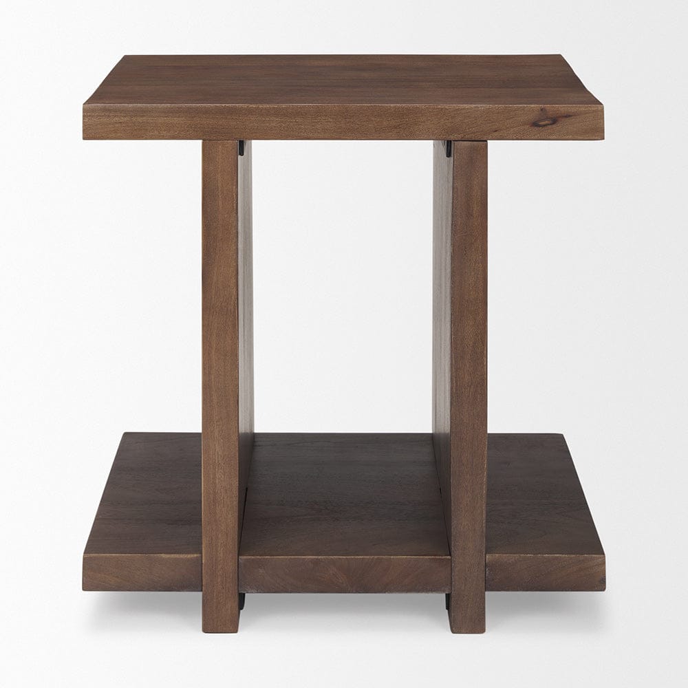 Mercana - Nohr Medium Brown Wood Accent Table - 70108 view 2