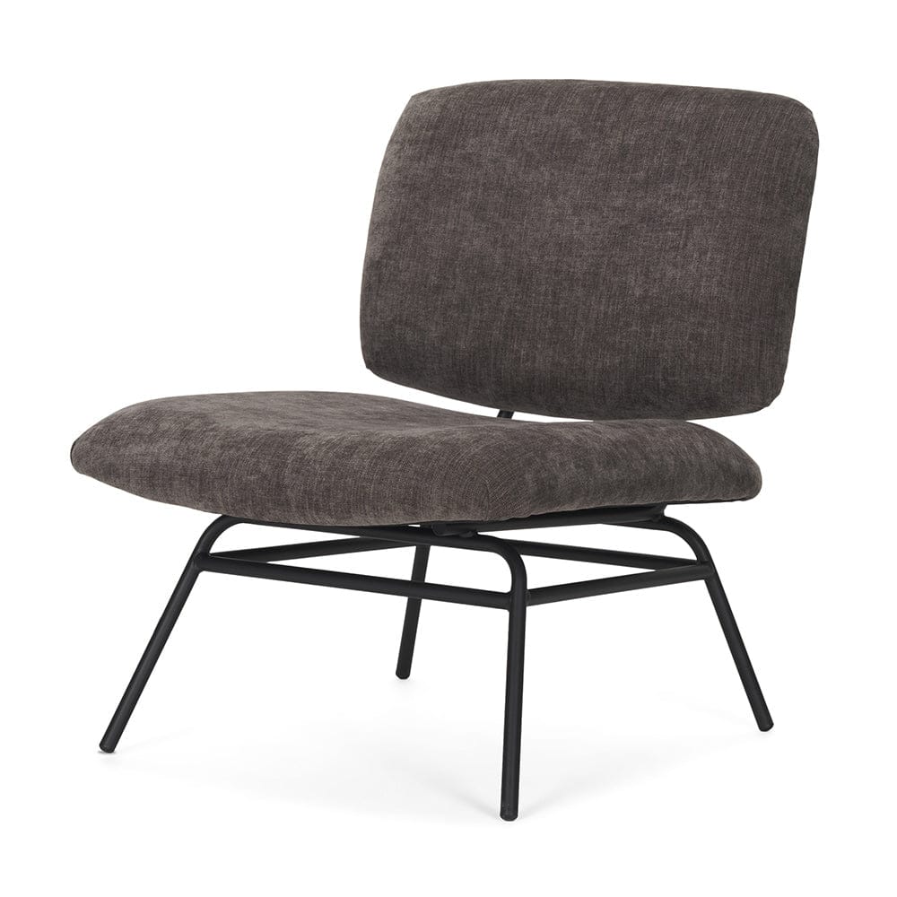 Mercana - Nora Charcoal Fabric w/ Matte Black Metal Legs Accent Chair - 70732_CLOSEOUT view 1
