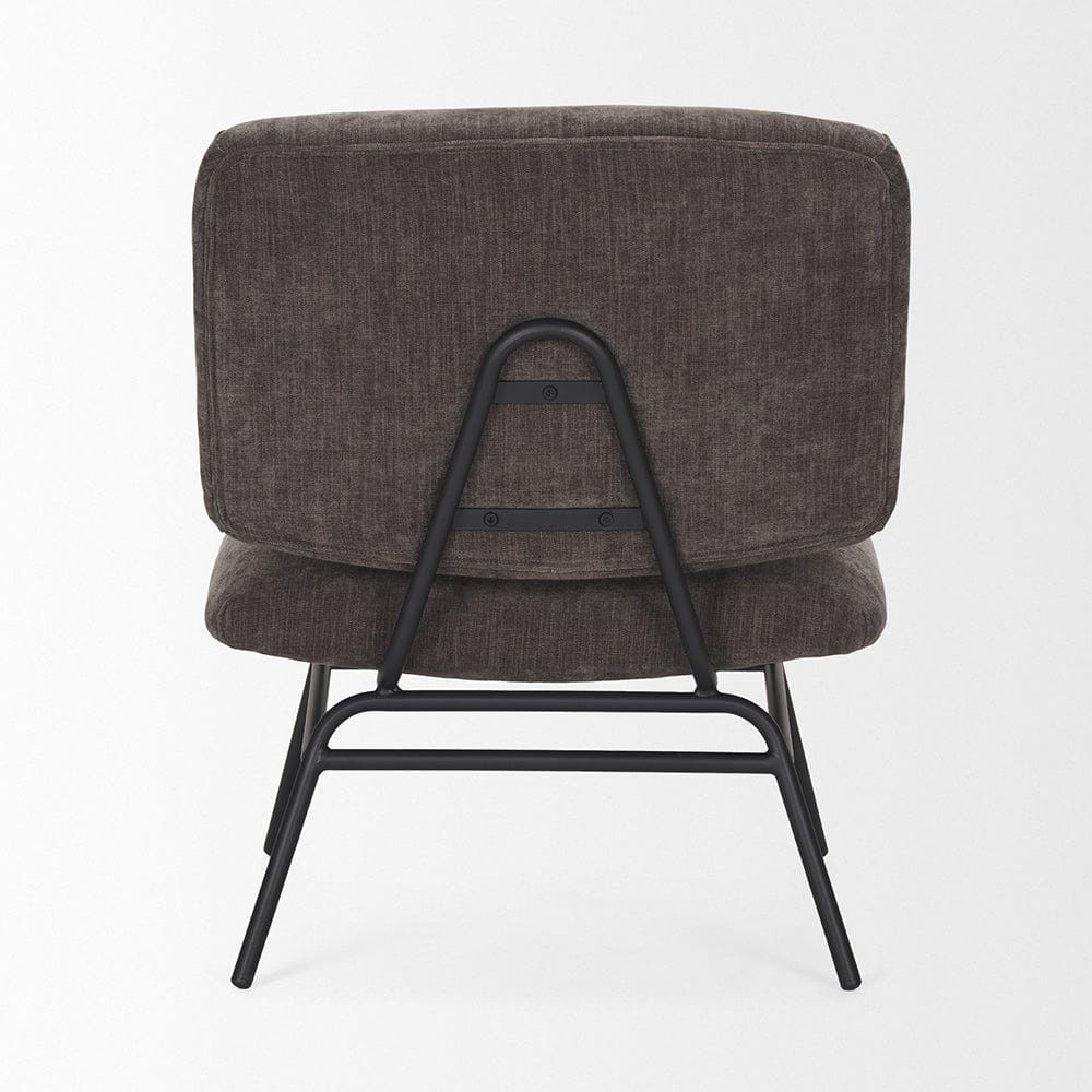 Mercana - Nora Charcoal Fabric w/ Matte Black Metal Legs Accent Chair - 70732_CLOSEOUT view 4