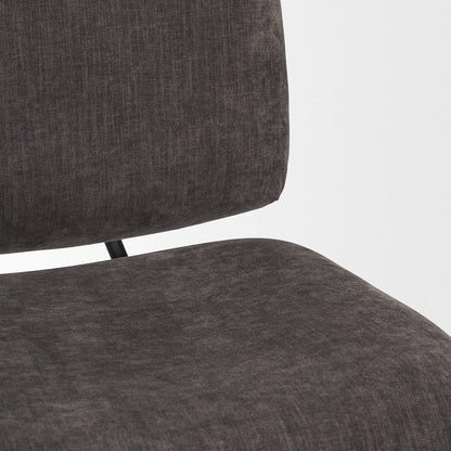 Mercana - Nora Charcoal Fabric w/ Matte Black Metal Legs Accent Chair - 70732_CLOSEOUT view 8
