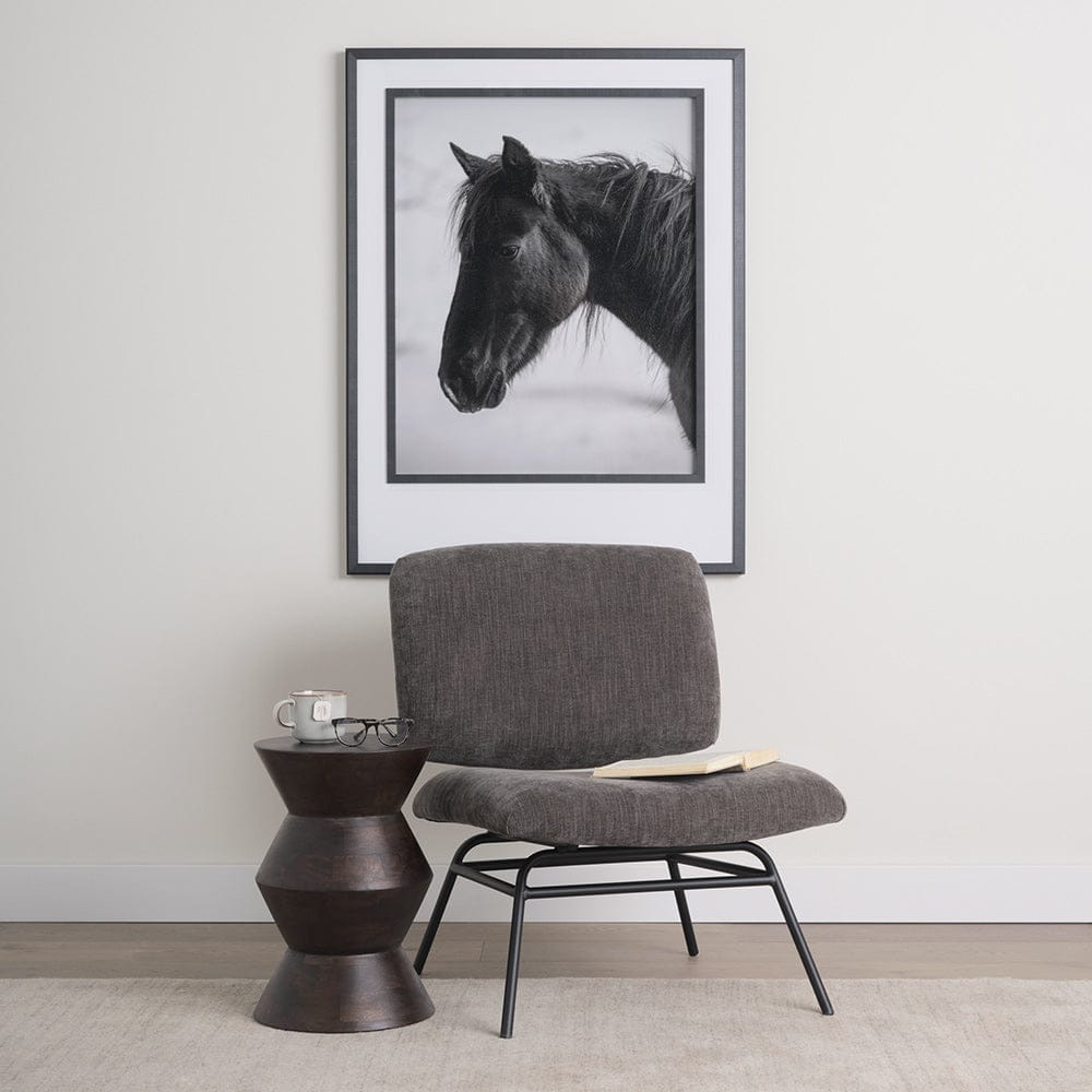 Mercana - Nora Charcoal Fabric w/ Matte Black Metal Legs Accent Chair - 70732_CLOSEOUT view 12