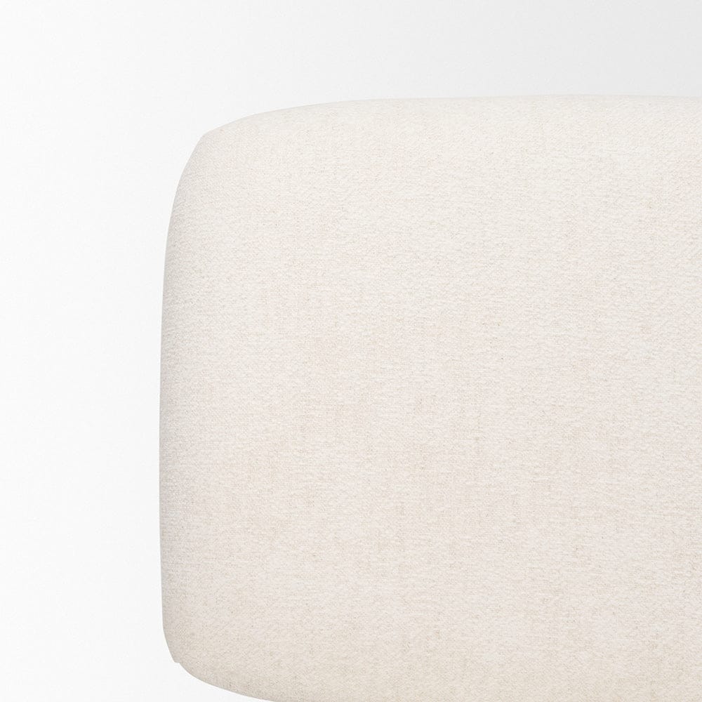 Mercana - Nora Cream Fabric w/ Matte Black Metal Legs Accent Chair - 70684_CLOSEOUT view 7