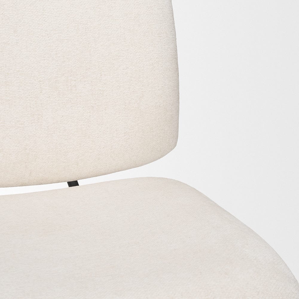 Mercana - Nora Cream Fabric w/ Matte Black Metal Legs Accent Chair - 70684_CLOSEOUT view 8