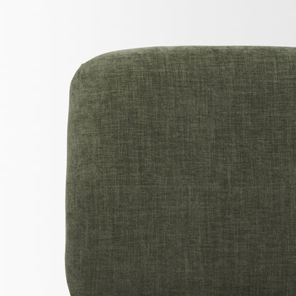 Mercana - Nora Forest Green Fabric w/ Matte Black Metal Legs Accent Chair - 70685_CLOSEOUT view 7