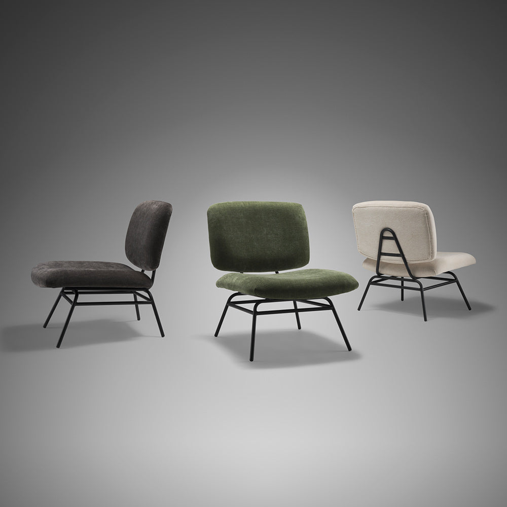 Mercana - Nora Forest Green Fabric w/ Matte Black Metal Legs Accent Chair - 70685_CLOSEOUT view 13