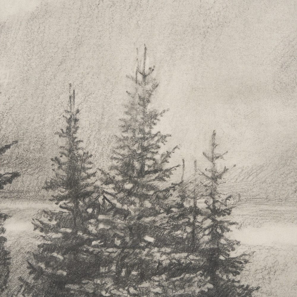 Mercana - Northern Forest I by Mercana Studio a Hand Embelished Textured Framed Art Print - 15406 view 5