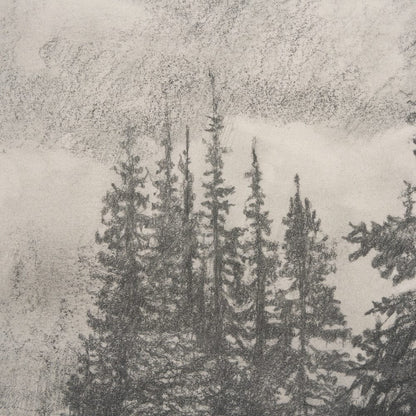 Mercana - Northern Forest II by Mercana Studio a Hand Embelished Textured Framed Art Print - 15407 view 5