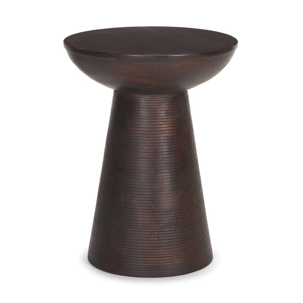 Mercana - Novell Dark Brown Wood Pedestal Accent Table - 70510 view 1
