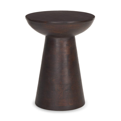 Mercana - Novell Dark Brown Wood Pedestal Accent Table - 70510 view 1
