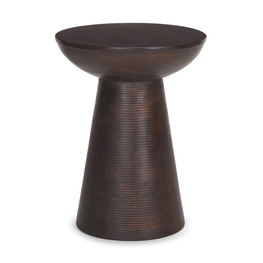 Mercana - Novell Dark Brown Wood Pedestal Accent Table - 70510 view 1