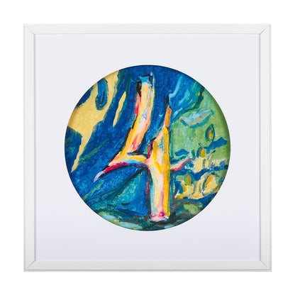 Mercana - Numbers IV by Mercana Studio a Hand Embellished Textured Framed Art Print Matted under Glass - 14507 view 1