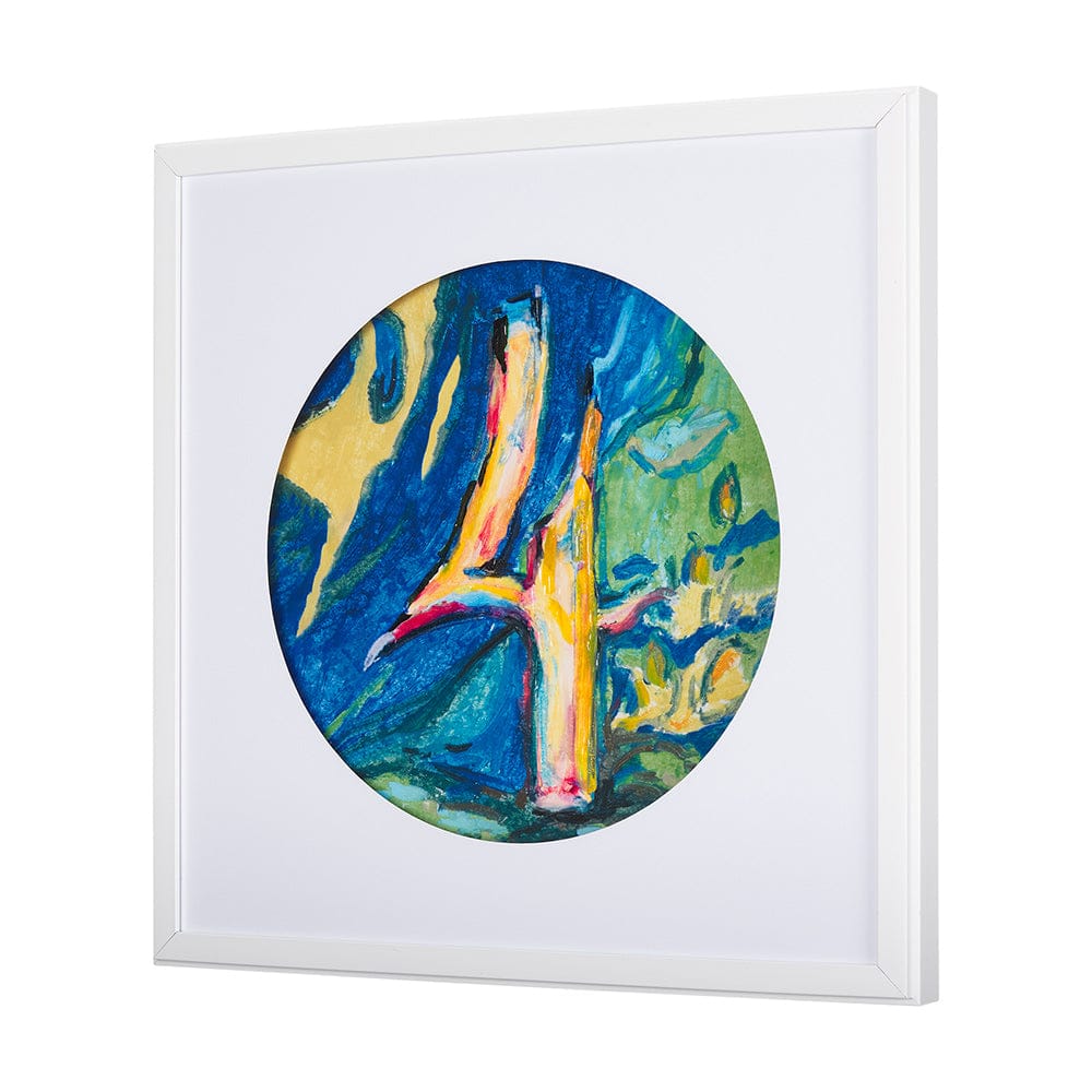 Mercana - Numbers IV by Mercana Studio a Hand Embellished Textured Framed Art Print Matted under Glass - 14507 view 2