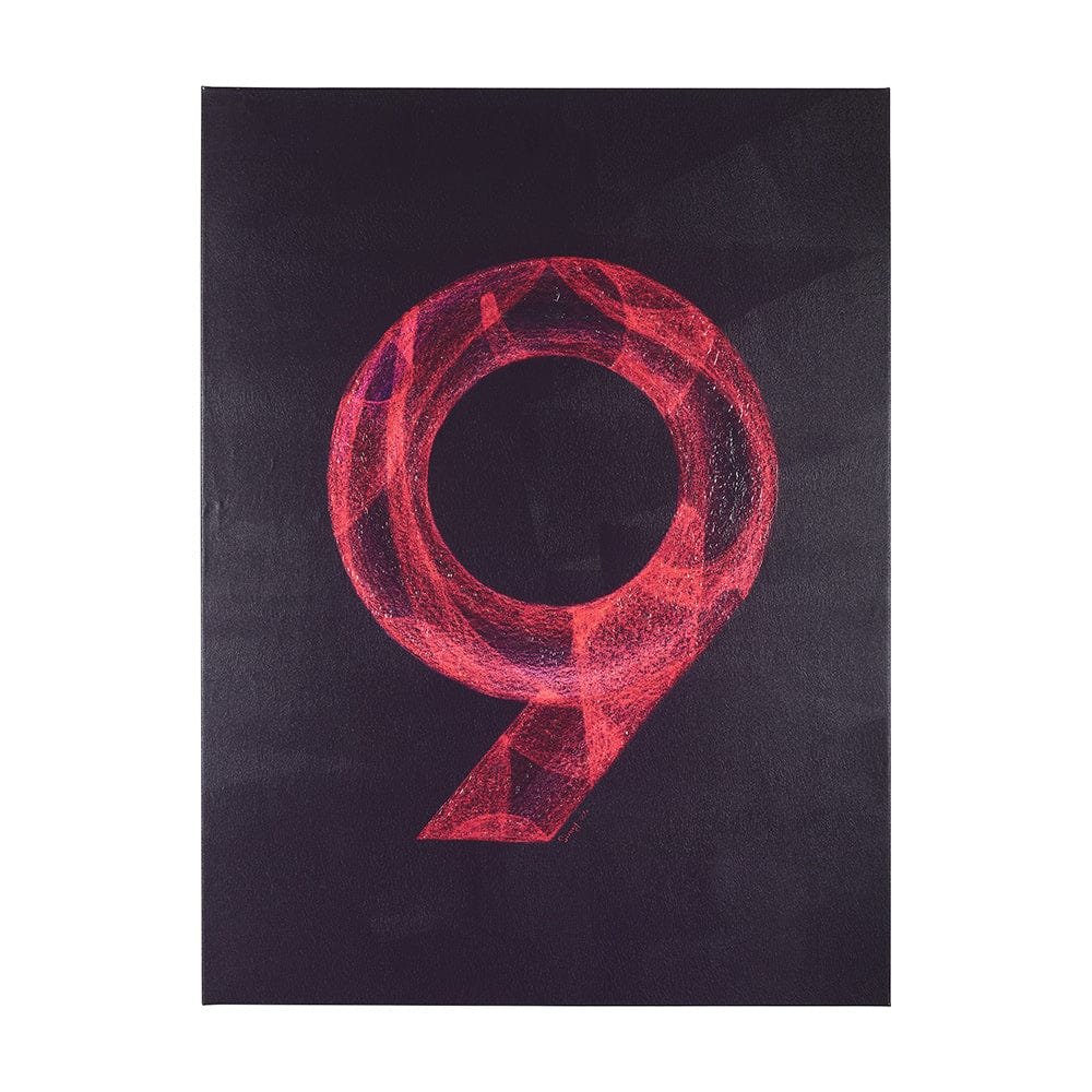 Mercana - Numbers IX by Mercana Studio a Hand Embellished Textured Canvas - 102369-L view 1