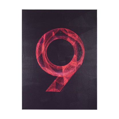 Mercana - Numbers IX by Mercana Studio a Hand Embellished Textured Canvas - 102369-L view 1