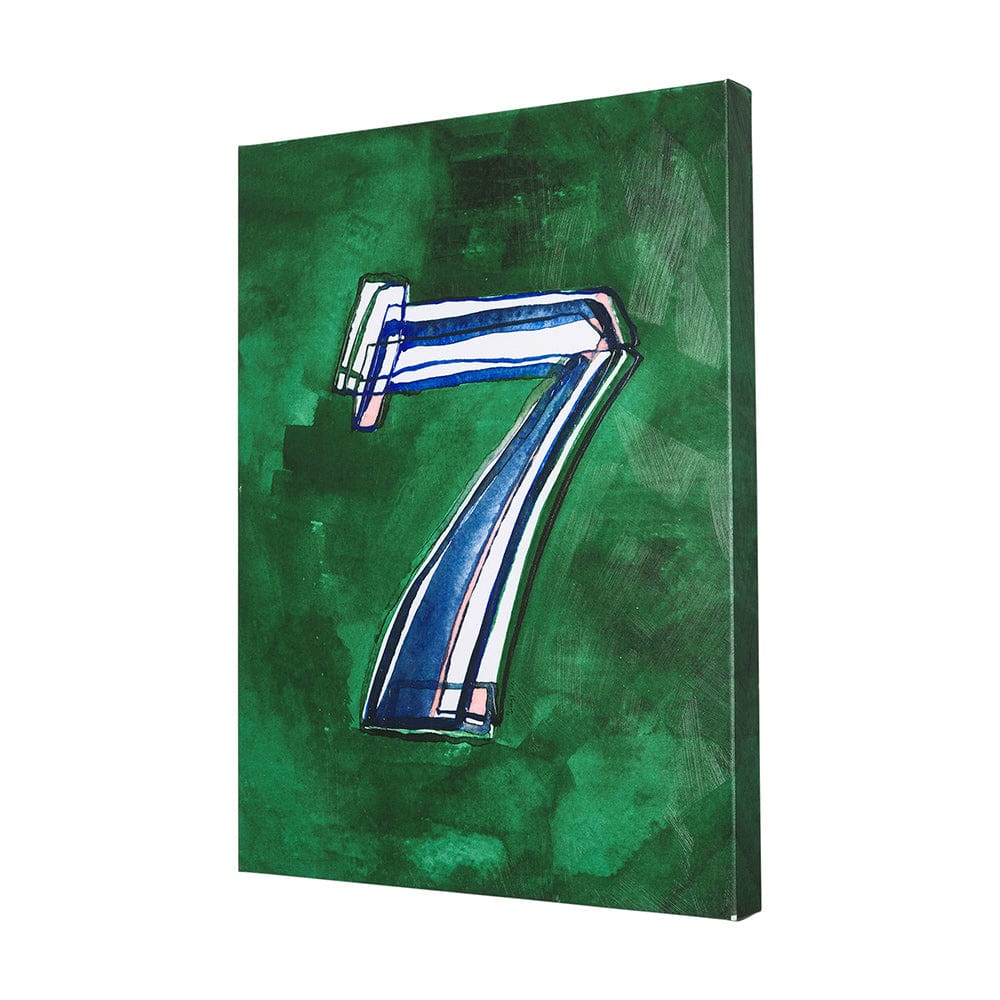 Mercana - Numbers VII by Mercana Studio a Hand Embellished Textured Canvas - 102367-L view 2
