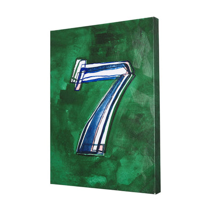 Mercana - Numbers VII by Mercana Studio a Hand Embellished Textured Canvas - 102367-S view 2