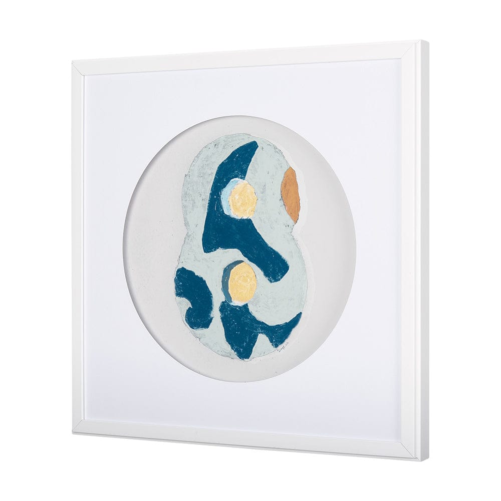 Mercana - Numbers VIII by Mercana Studio a Hand Embellished Textured Framed Art Print Matted under Glass - 14511 view 2