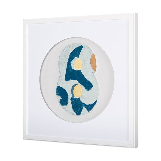 Mercana - Numbers VIII by Mercana Studio a Hand Embellished Textured Framed Art Print Matted under Glass - 14511 view 2