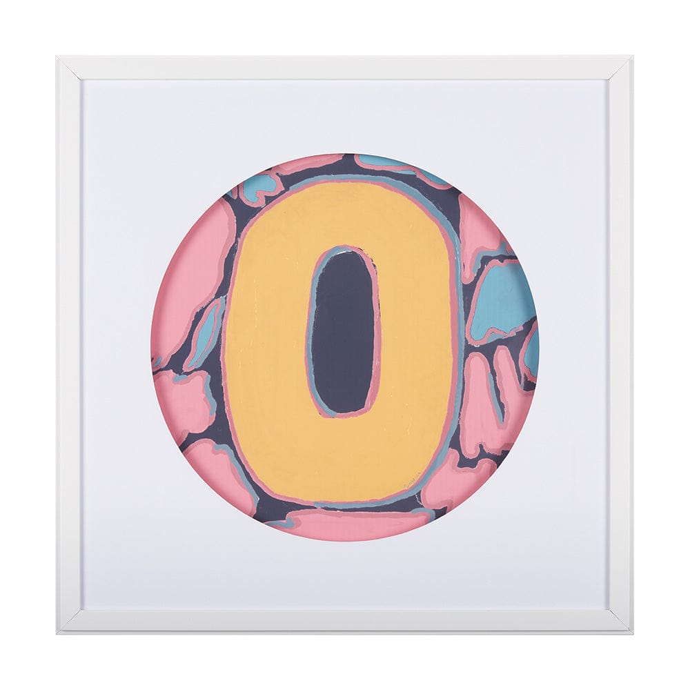 Mercana - Numbers X by Mercana Studio a Hand Embellished Textured Framed Art Print Matted under Glass - 14513 view 1