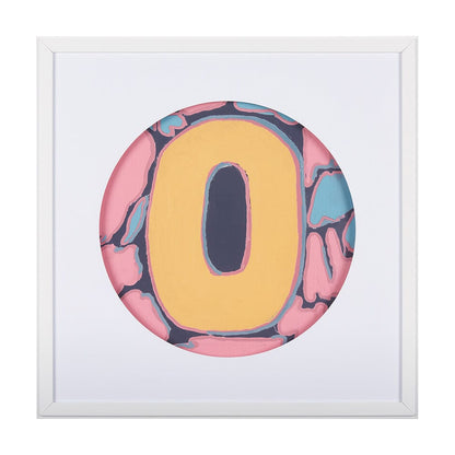 Mercana - Numbers X by Mercana Studio a Hand Embellished Textured Framed Art Print Matted under Glass - 14513 view 1