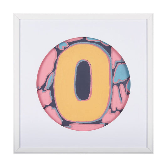 Mercana - Numbers X by Mercana Studio a Hand Embellished Textured Framed Art Print Matted under Glass - 14513 view 1