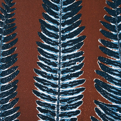 Mercana - Nutmeg Fern 4 by Mary Margaret Briggs Hand Embellished Textured Framed Art Print Matted under Glass - 15380 view 7