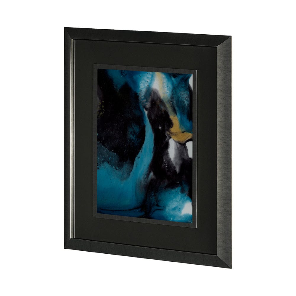 Mercana - Ocean Currents II by Mercana Studio a Hand Embellished Textured Framed Art Print Matted under Glass - 13469 view 2