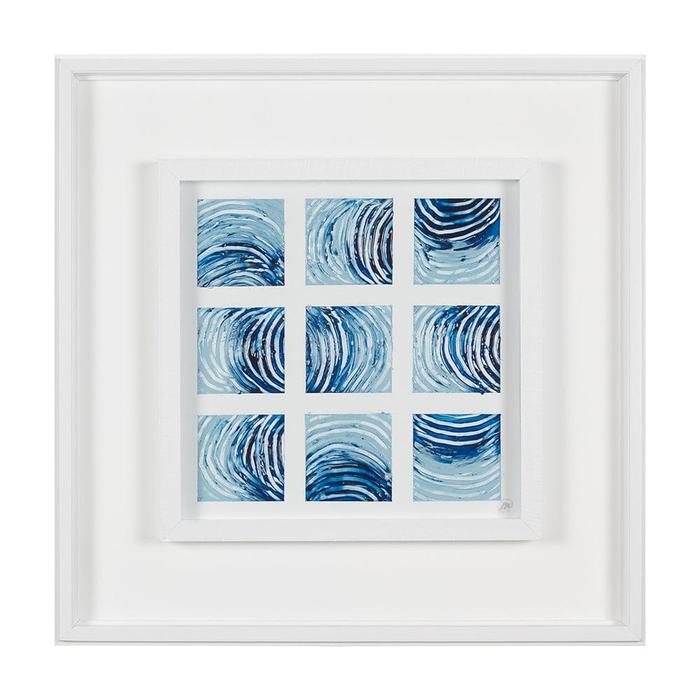 Mercana - Ocean Sounds II by Studio M a handmade Original Framed Artwork under Glass - 15038 view 1