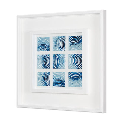 Mercana - Ocean Sounds II by Studio M a handmade Original Framed Artwork under Glass - 15038 view 2