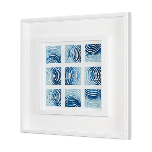 Mercana - Ocean Sounds II by Studio M a handmade Original Framed Artwork under Glass - 15038 view 2