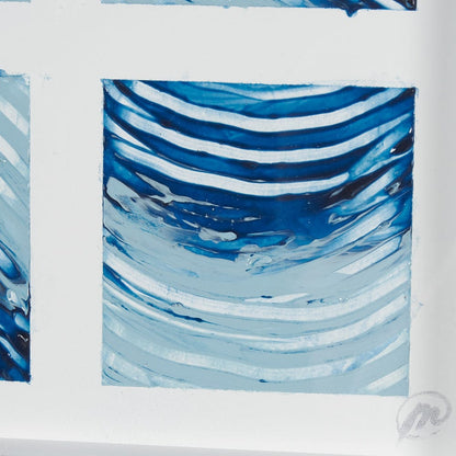 Mercana - Ocean Sounds II by Studio M a handmade Original Framed Artwork under Glass - 15038 view 6