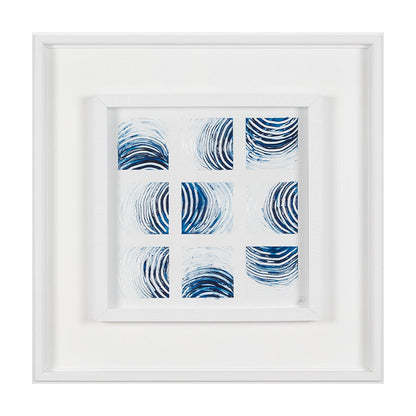 Mercana - Ocean Sounds II by Studio M a handmade Original Framed Artwork under Glass - 15039 view 1