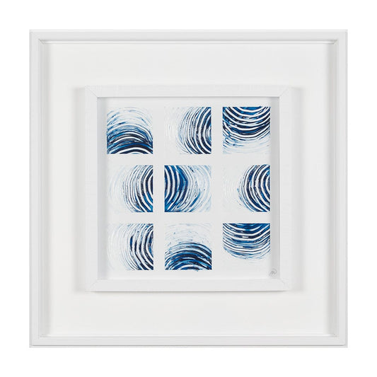 Mercana - Ocean Sounds II by Studio M a handmade Original Framed Artwork under Glass - 15039 view 1