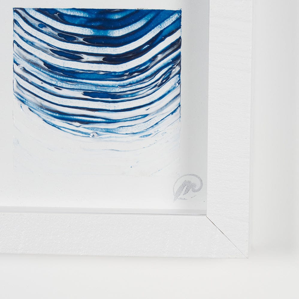 Mercana - Ocean Sounds II by Studio M a handmade Original Framed Artwork under Glass - 15039 view 6