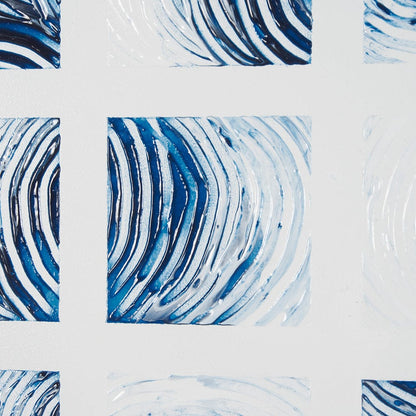 Mercana - Ocean Sounds II by Studio M a handmade Original Framed Artwork under Glass - 15039 view 7