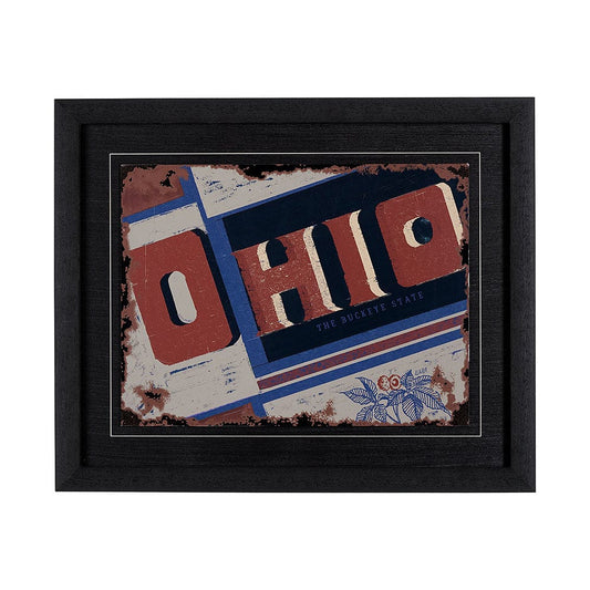 Mercana - Ohio by Alarm a Hand Embellished Textured Framed Art Print - 13223 view 1