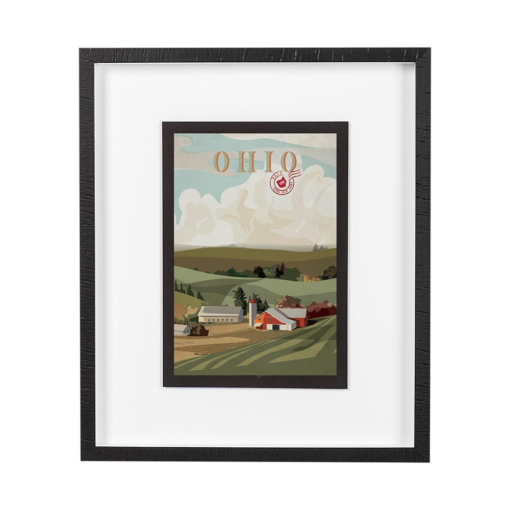 Mercana - Ohio Go USA M by Mercana Studio a Framed Art Print Matted under Glass - 13583 view 1