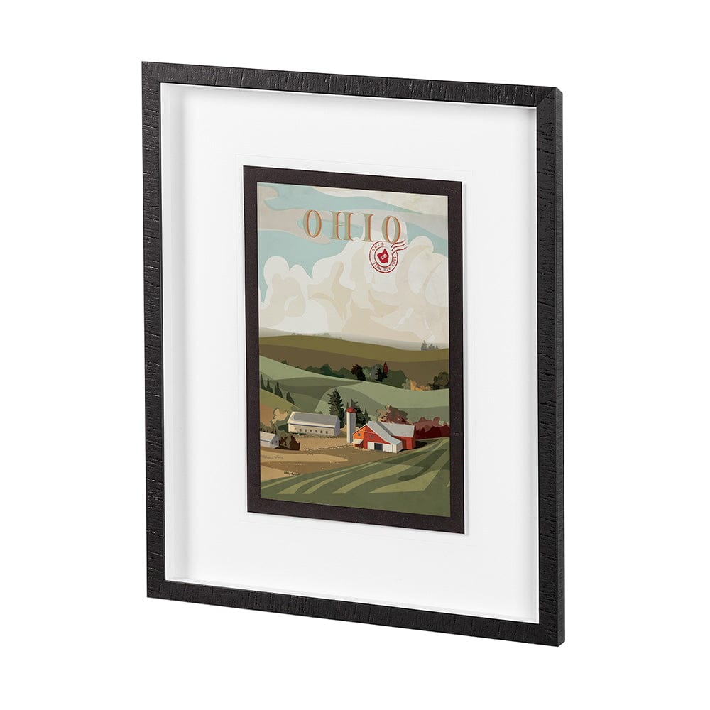 Mercana - Ohio Go USA M by Mercana Studio a Framed Art Print Matted under Glass - 13583 view 2