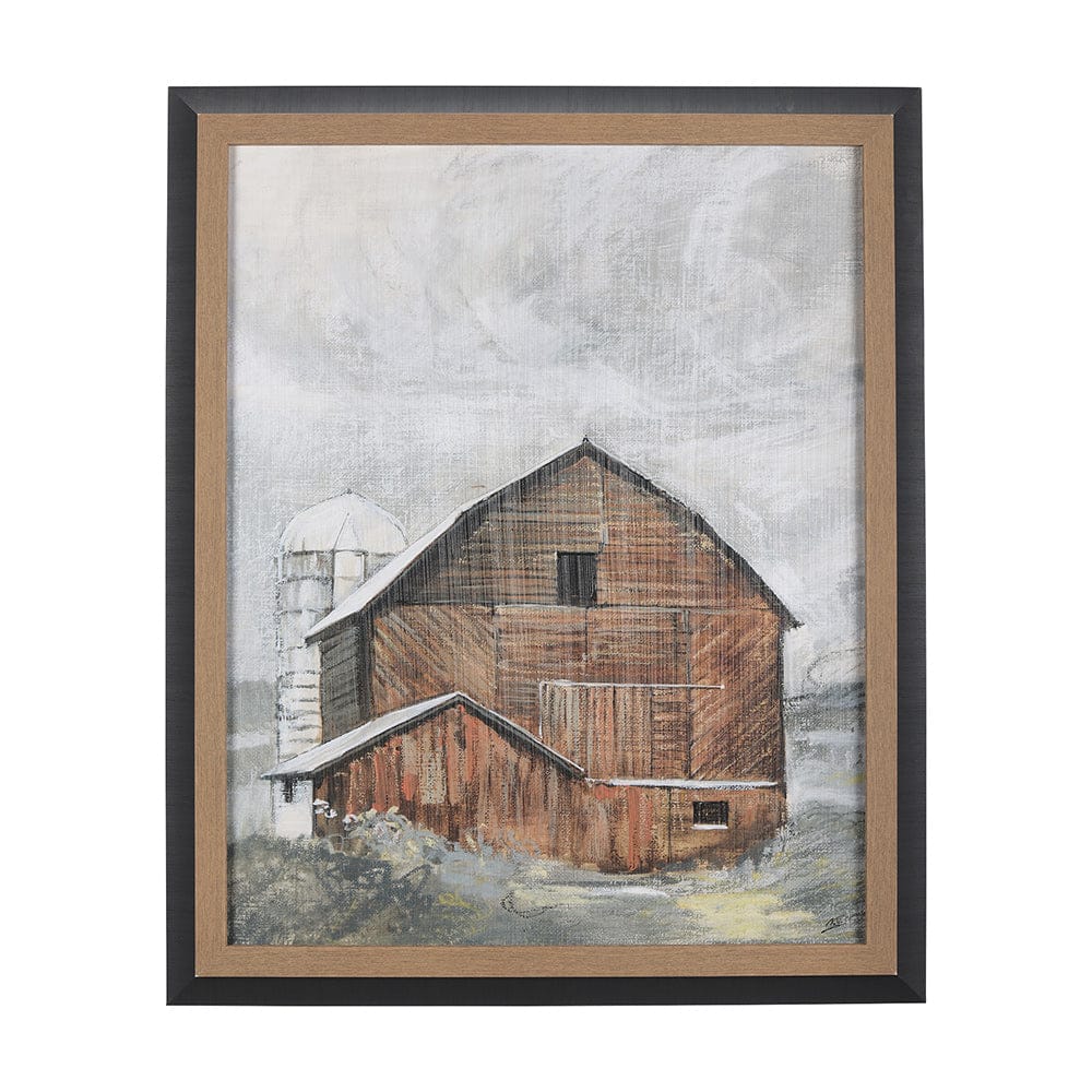 Mercana - Old Barn I by Mercana Studio a Hand Embellished Textured Framed Art Print - 14603 view 1