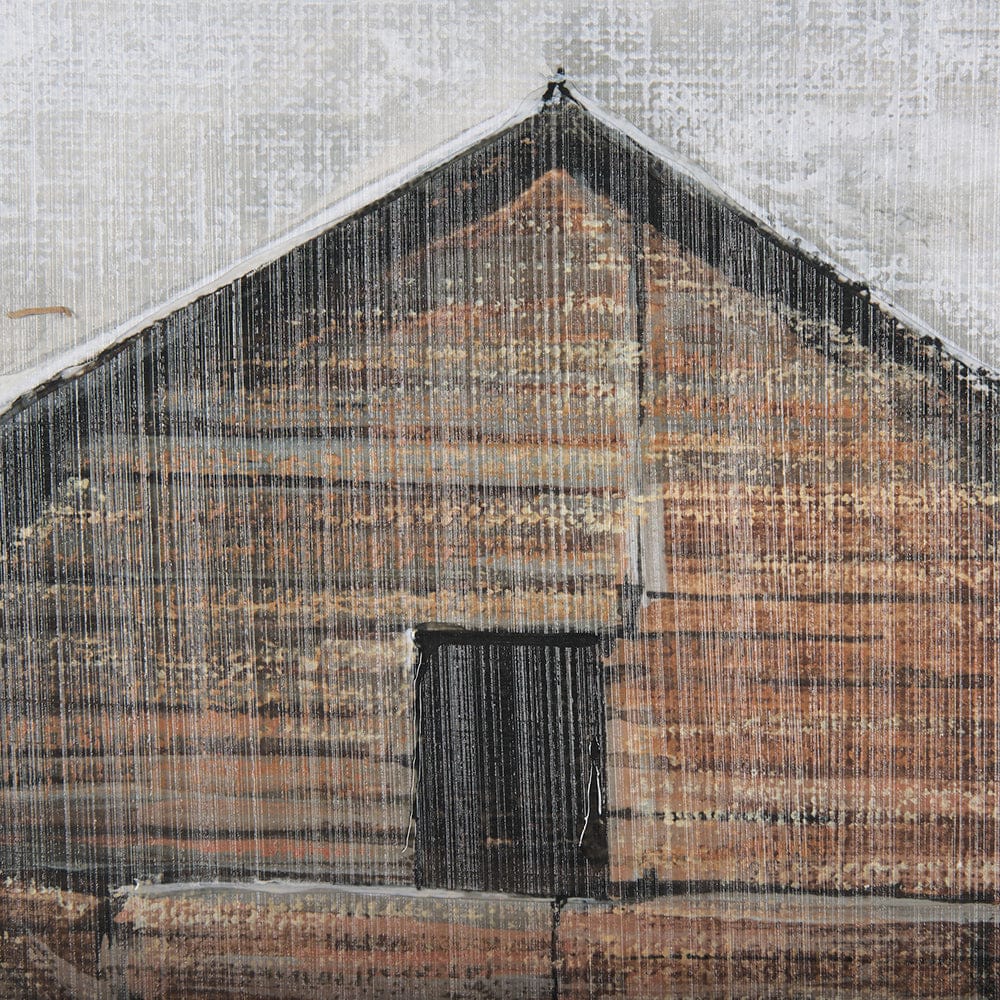 Mercana - Old Barn I by Mercana Studio a Hand Embellished Textured Framed Art Print - 14603 view 6