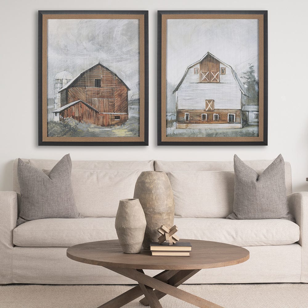 Mercana - Old Barn I by Mercana Studio a Hand Embellished Textured Framed Art Print - 14603 view 8
