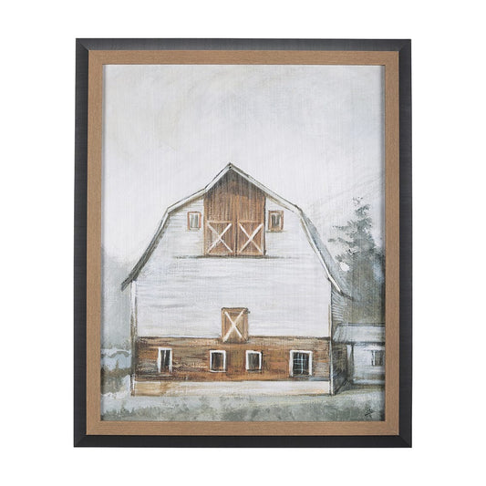 Mercana - Old Barn II by Mercana Studio a Hand Embellished Textured Framed Art Print - 14604 view 1
