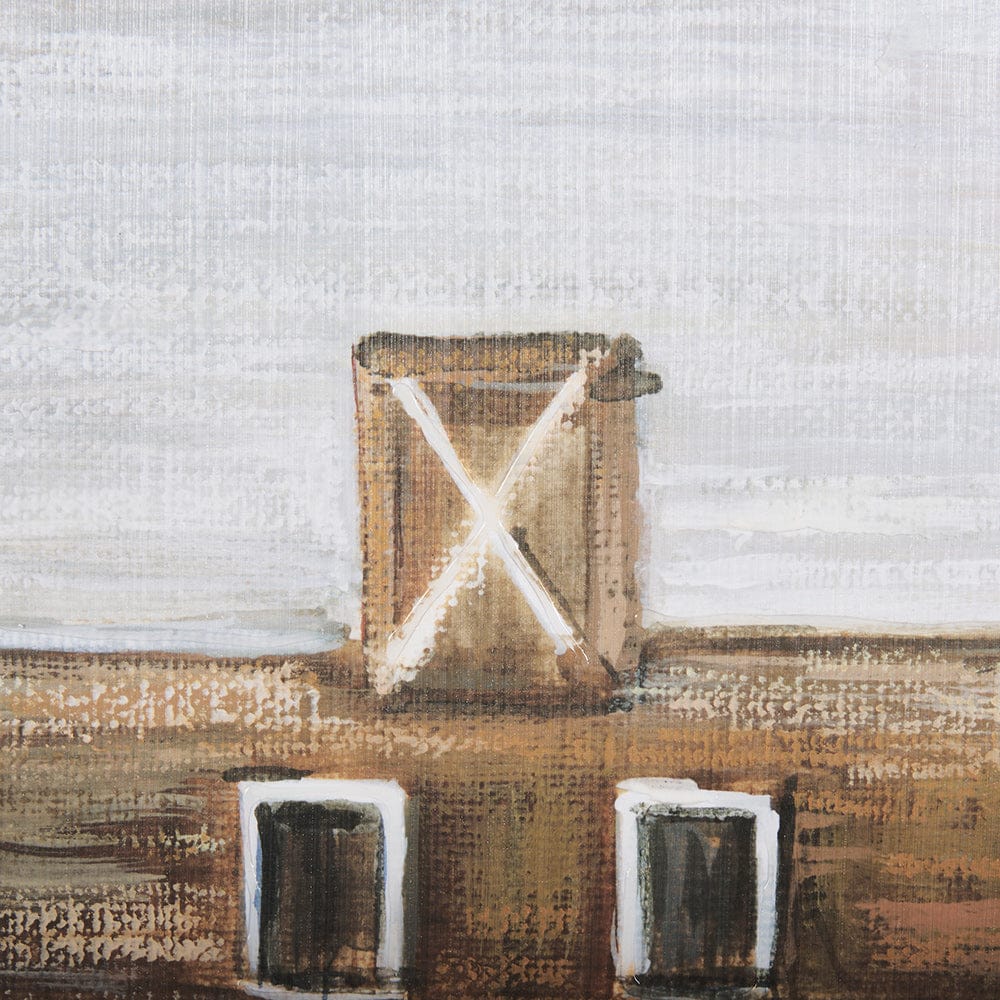 Mercana - Old Barn II by Mercana Studio a Hand Embellished Textured Framed Art Print - 14604 view 6