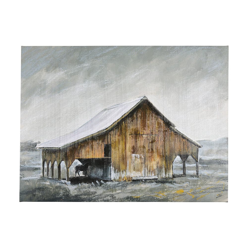 Mercana - Old Barn III by Mercana Studio a Hand Embellished Textured Canvas - 102411-L view 1