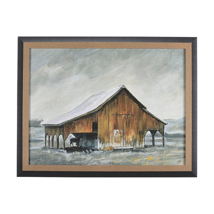 Mercana - Old Barn III by Mercana Studio a Hand Embellished Textured Framed Art Print - 14605 view 1