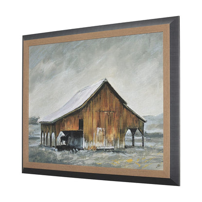 Mercana - Old Barn III by Mercana Studio a Hand Embellished Textured Framed Art Print - 14605 view 2