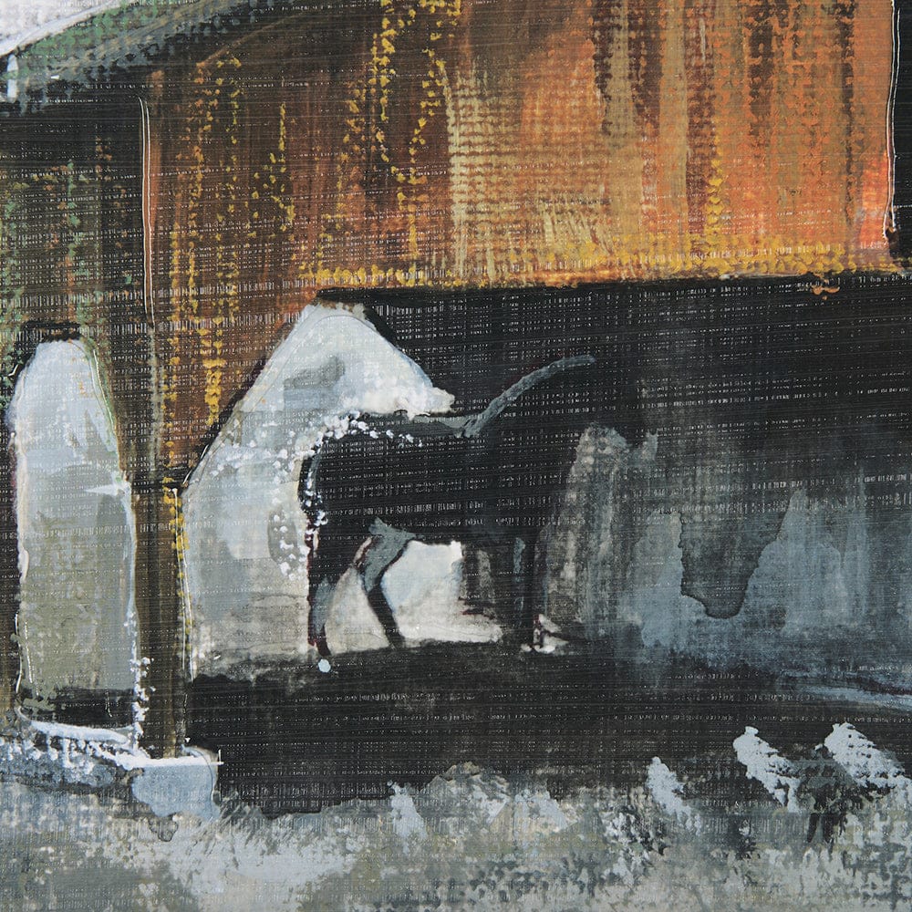 Mercana - Old Barn III by Mercana Studio a Hand Embellished Textured Framed Art Print - 14605 view 6