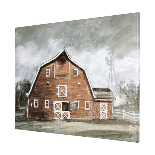 Mercana - Old Barn IV by Mercana Studio a Hand Embellished Textured Canvas - 102412-L view 2