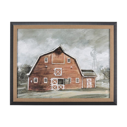 Mercana - Old Barn IV by Mercana Studio a Hand Embellished Textured Framed Art Print - 14606 view 1