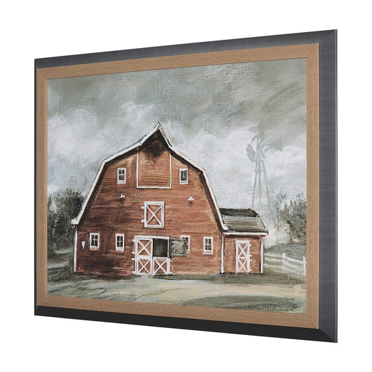 Mercana - Old Barn IV by Mercana Studio a Hand Embellished Textured Framed Art Print - 14606 view 2
